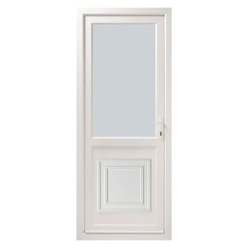 Smart Security Clear Glazed Left-Hung uPVC Door Set 840 x 2085mm