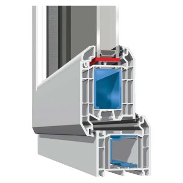 Smart Security Clear Glazed Right-Hung uPVC Door Set 840 x 2085mm