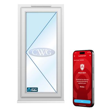 Smart Security Clear Glazed Left-Hung uPVC Window