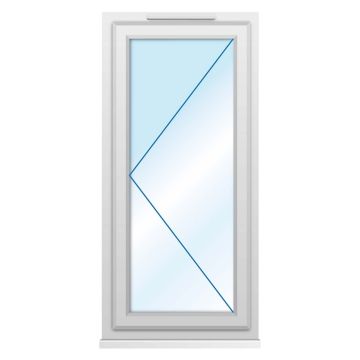 Smart Security Clear Glazed Left-Hung uPVC Window