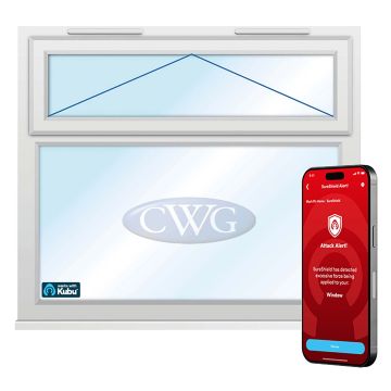 Smart Security Obscure Glazed Top Opening uPVC Window