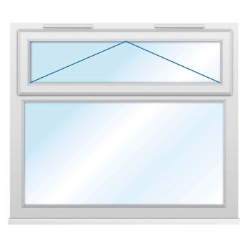 Smart Security Obscure Glazed Top Opening uPVC Window