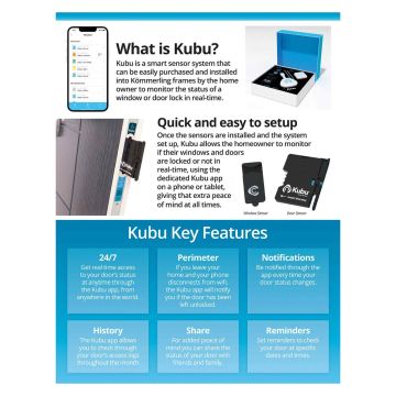 Smart Security Clear Glazed Right-Hung uPVC Window 1190 x 1190mm