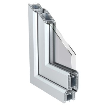Smart Security Clear Glazed uPVC French Doors 1790 x 2085mm