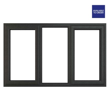 Crystal Left & Right Hand Opening Clear Glazed Grey/White uPVC Window 