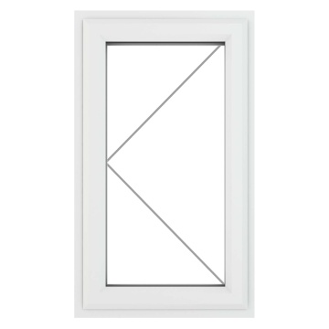 Crystal Left Hand Opening Clear Glazed White uPVC Window