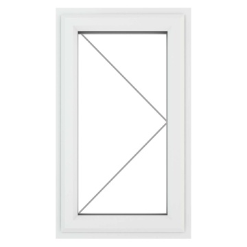 Crystal Right Hand Opening Clear Glazed White uPVC Window