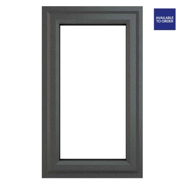 Crystal Right Hand Opening Clear Glazed Grey/White uPVC Window