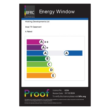 Crystal Right Hand Opening with Fixed Panel Clear Glazed Grey/White uPVC Window