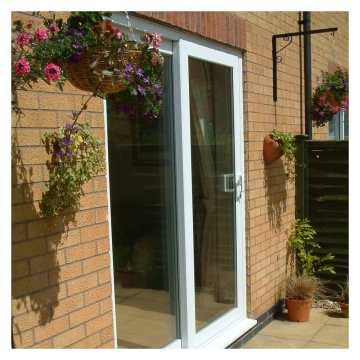 Crystal Clear Glazed Right to Left White uPVC Sliding Patio Door