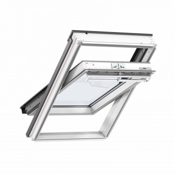 VELUX White Painted Centre Pivot Roof Window