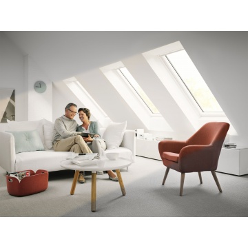 VELUX White Painted Centre Pivot Roof Window
