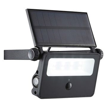 Zink Solar Powered PIR Security Light 220lm 2W 6000K