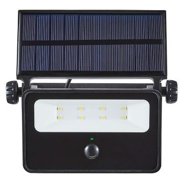 Zink Solar Powered PIR Security Light 220lm 2W 6000K