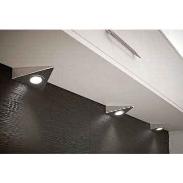 Sensio Bermuda Led Triangle Under Cabinet Lights Pk 3 Selco Led Triangle Under Cabinet Lights Pk
