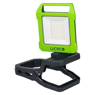 Luceco 9W Rechargeable Folding Clamp Worklight 1000LM 6500K