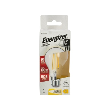 Energizer Filament LED Bulb GLS 806LM BC / B22