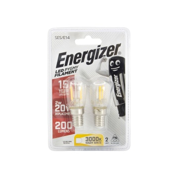 Energizer Filament LED Pygmy Light Bulbs SES / E14 Pack of 2