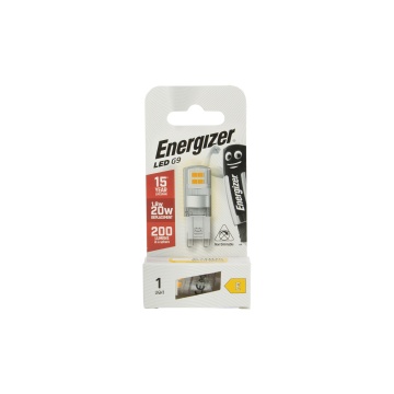 Energizer LED G9 Warm White Light Bulb 1.8W 200LM 2700K