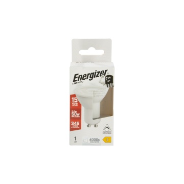 Energizer LED GU10 Dimmable Cool White Spotlight 345LM 36°