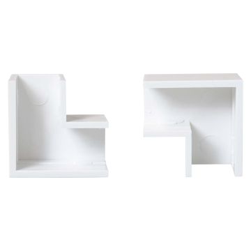 Cable Trunking Flat Angle 16 x 16mm Pack of 2