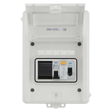 BG Fortress Shower Unit 5 Module 3 Way 63A Type A RCD with 50A MCB