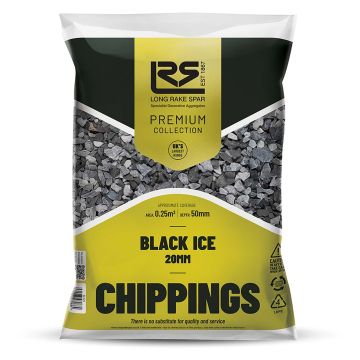 20mm Black Ice Chippings Large Bag