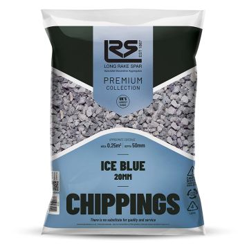 20mm Ice Blue Chippings Large Bag