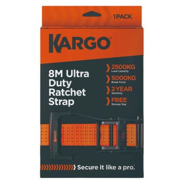 Kargo Ultra Duty Ratchet Strap 50mm x 8m / 5000kg