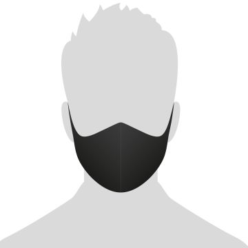Black Reusable Face Covering Pack of 10