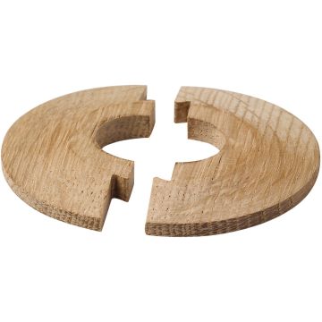 Solid Oak Pipe Covers for Light Oak Flooring Pack of 2