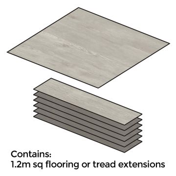 Kwikclad Floor / Extension Kit Bridgeport Oak Grey 1.2m²