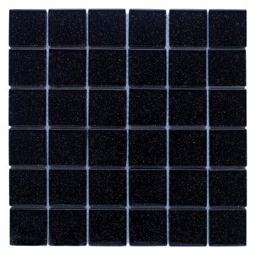 Galaxy Black Glass Mosaic Wall Tile 300 x 300mm