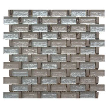 Capella Silver Mosaic Wall Tile 300 x 300mm