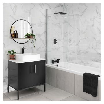 Carrara Gloss White Ceramic Wall Tile 250 x 500mm