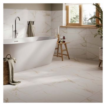 Wiltshire Matt Gold Porcelain Wall & Floor Tile 600 x 600mm