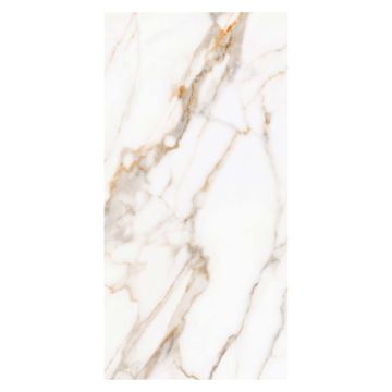 Carrara Gold Marble Polished Porcelain Wall & Floor Tile 300 x 600mm 