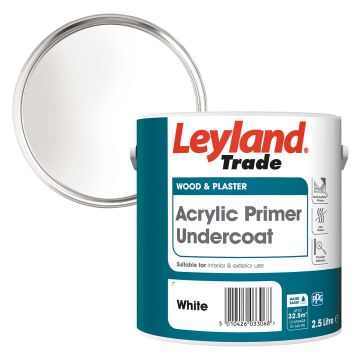 Leyland Trade Acrylic Primer Undercoat White