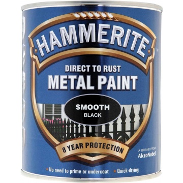 Hammerite Direct To Rust Smooth Metal Paint Black Price Comparisons | Compare The Build
