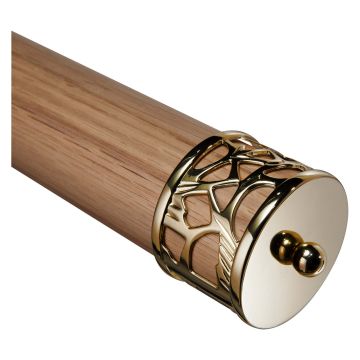 Filagree Handrail Cap Brass