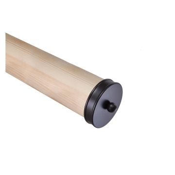 Black Short End Stair Handrail Caps Pack of 2