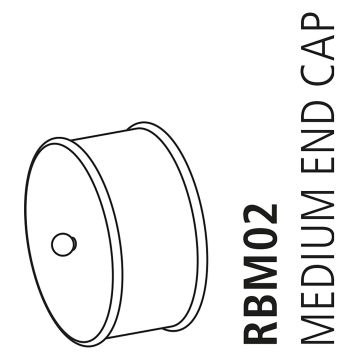 Black Medium Stair End Caps Pack of 2