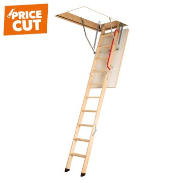 Fakro 3 Section Wooden Loft Ladder 550 x 1110mm FSC®