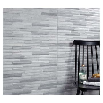Sunset Matt Grey Porcelain Decor Wall Tile 316 x 608mm