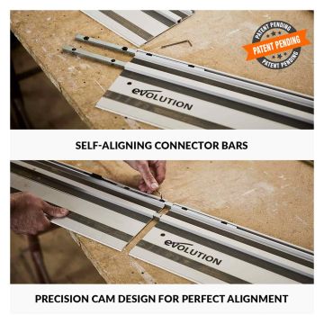 Evolution Universal 2800mm Circular Saw Tracks Pack of 2 