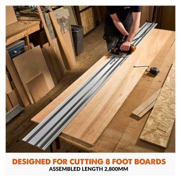 Evolution Universal 2800mm Circular Saw Tracks Pack of 2 