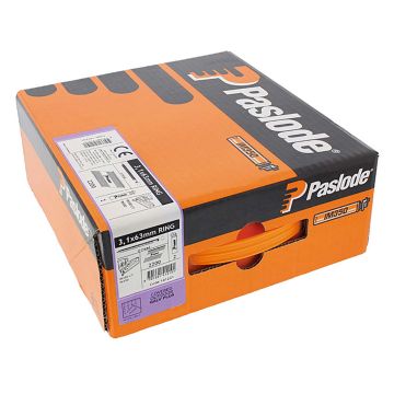 Paslode IM350+ Nail Fuel Pack - 63mm x 3.1mm Galv Plus (Qty 2200 & 2 Fuel Cells)