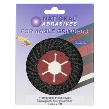 115mm Semi Flexible Sanding Disc P24