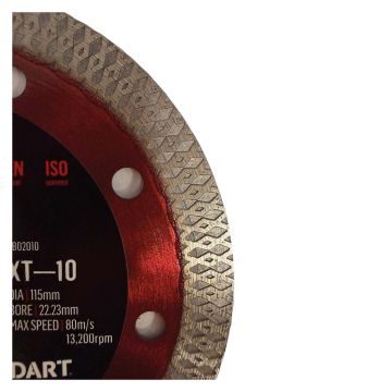 DART Red Ten Ultra XT-10 Porcelain Diamond Blade 115Dmm x 22.23B