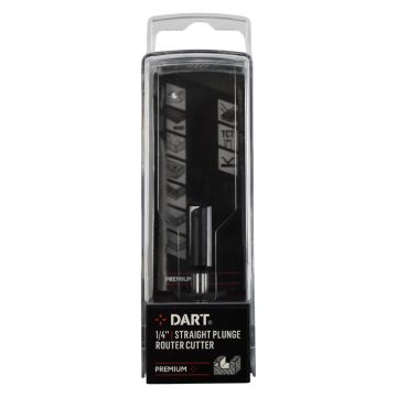 DART 1/4" 10 x 20mm Two Flute Plunge Router Cutter 